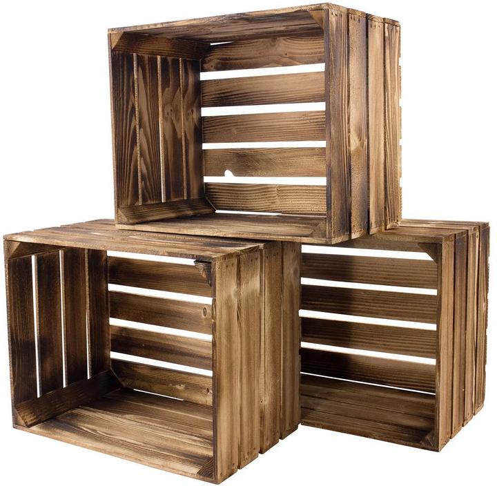 Produktbild Holz Zollhaus Aufbewahrungskiste (50 x 30 x 40 cm, 60 l)
