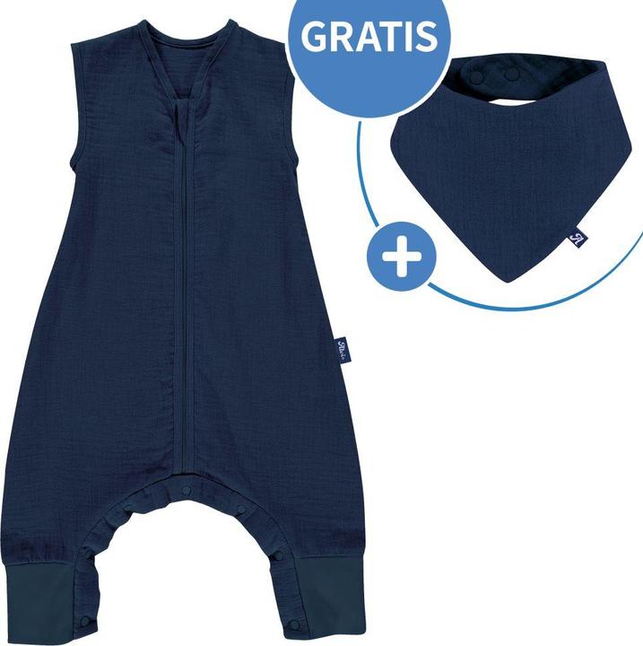 Produktbild Alvi Schlafsäcke Sommer-Schlafsack mit Füssen Musselin / Sleep-Overall (0.5 TOG)