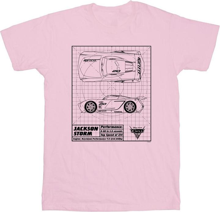 Disney Cars Jackson Storm Blueprint TShirt (XL)