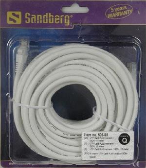 Actual product image Sandberg Network cable UTP Cat6 15 m (U/UTP, CAT6, 15 m)