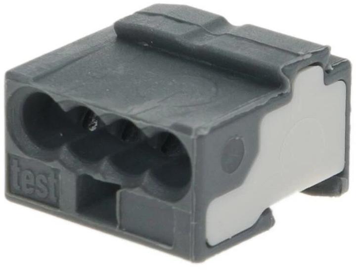 Produktbild Wago Steckklemme Micro-Wago 4-fach schwarz