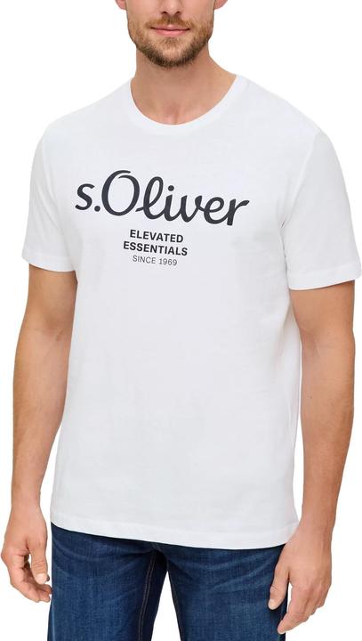 Produktbild S.Oliver T-Shirt Casual Bequem sitzend Logo T-Shirt (S)