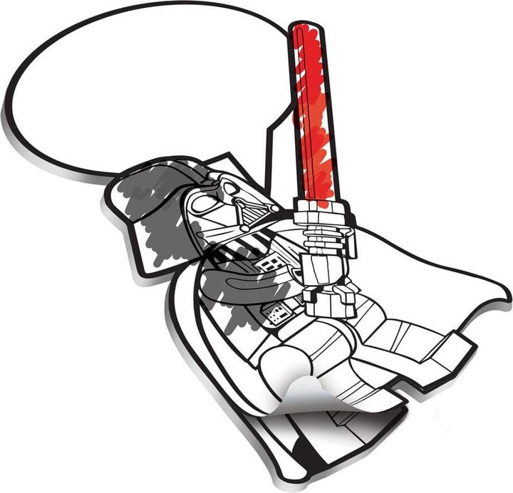 Produktbild LEGO Star Wars Darth Vader Haftnotizblockset zum Ausmalen (7 x 12 cm)