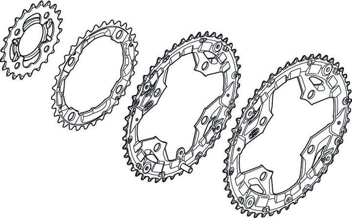 Image du produit Shimano Plateau Alivio FC-M431-8 22Z noir (22)