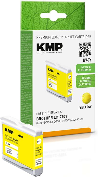 Actual product image KMP Cartridge Brother LC-970Y 300 p. yellow remanufactured (Y)
