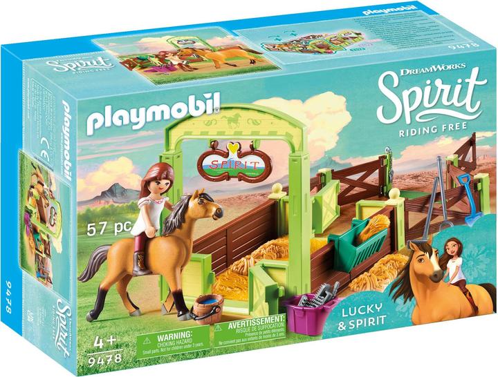 Produktbild Playmobil Spirit Riding Free Pferdebox "Lucky & Spirit" 9478 (BU0944380029) (9478, Playmobil Spirit)