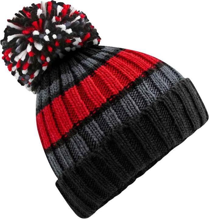 Beechfield Hygge Striped Mütze (One Size)