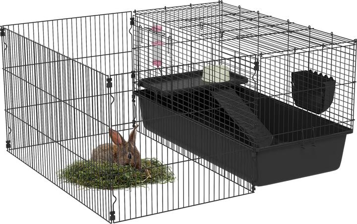 PawHut Kleintierkäfig mit Futterschüssel