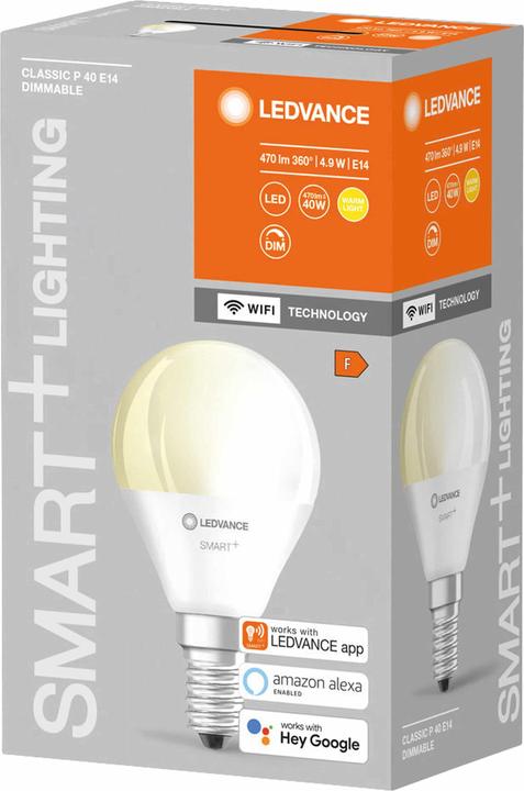 Produktbild Ledvance Smart+ Wifi Mini Bulb (E14, 5 W, 470 lm, 1 x, F)