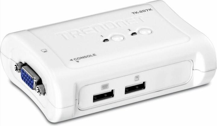 Actual product image Trendnet 2-Port USB KVM Switch w/Kit