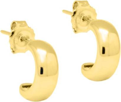 Candy Creolen Puro M, 925 Sterling Silber, vergoldet (18k vergoldet, 925 Sterling Silber, 925er Sterlingsilber)