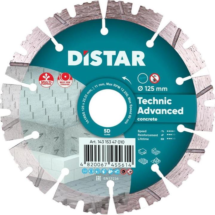 Distar TECHNIC ADVANCED DIAMOND SEPARATION DISC 125 x 2 2/1 4 x 11 x 22 23