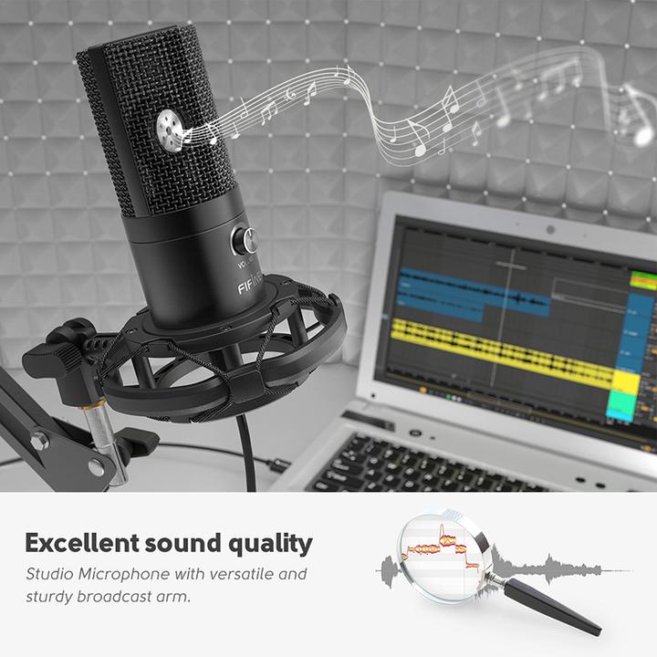 Actual product image Fifine T669 Broadcasting Microphone
