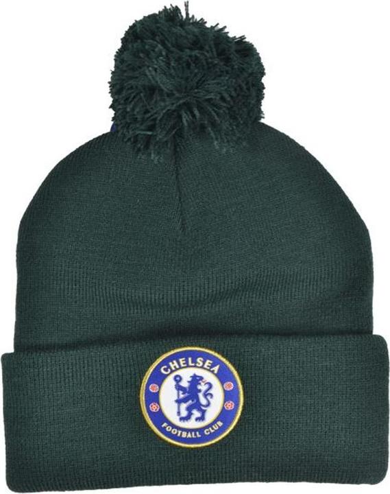 Actual product image Chelsea FC Crest Knitted Bobble Hat
