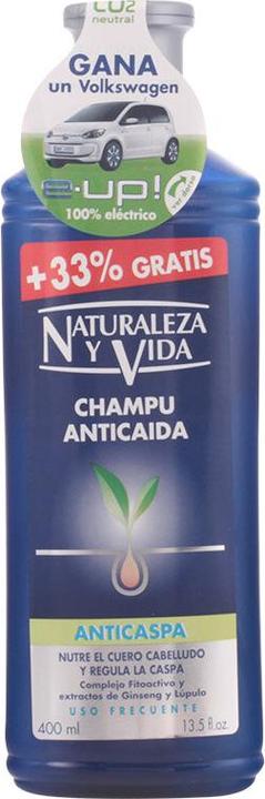 Actual product image NaturVital Champu Anticaspa Anticaida Men Vigorizante 300ml (300 ml, Liquid shampoo)