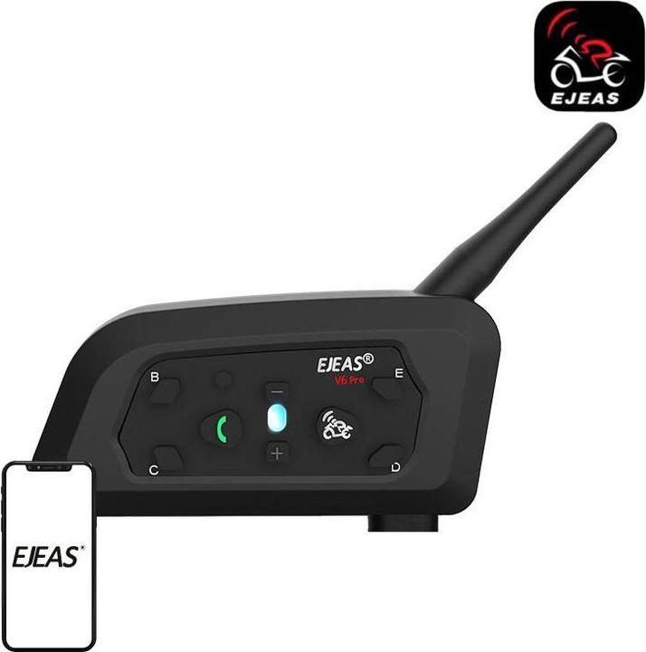 Actual product image Ejeas Motorbike Intercom V6PRO+ (Set of 1)