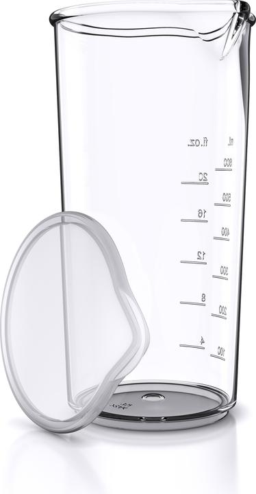 Immagine prodotto Arendo Misurino in plastica da 600 ml, ideale per impastatrici e frullatori a mano, bicchiere per bere, 20 (600 ml)