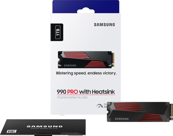 Image du produit Samsung 990 Pro with Heatsink (Retail) (1000 Go, M.2 2280)