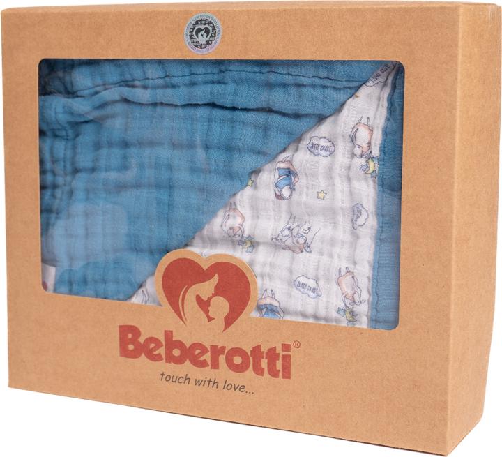 Beberotti 3 Layered Double sided Organic Muslin Blanket (145 x 100 cm)