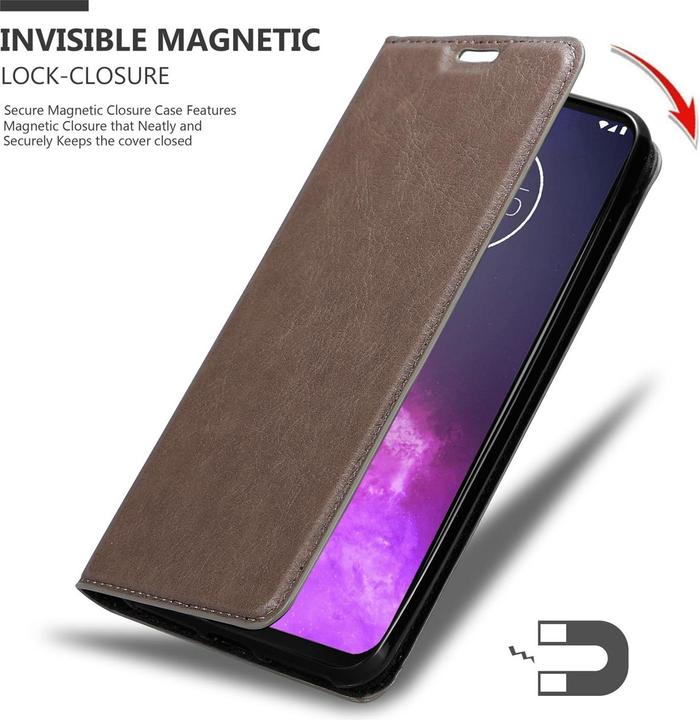 Immagine prodotto Cadorabo Copertina magnetica invisibile del libro (Motorola One Pro)