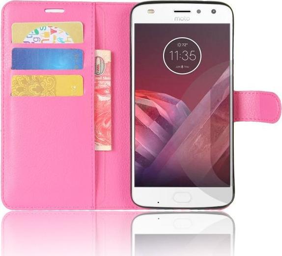 Produktbild MU Classic Leder Hülle mit Litchitextur (Motorola Moto Z2 Play)