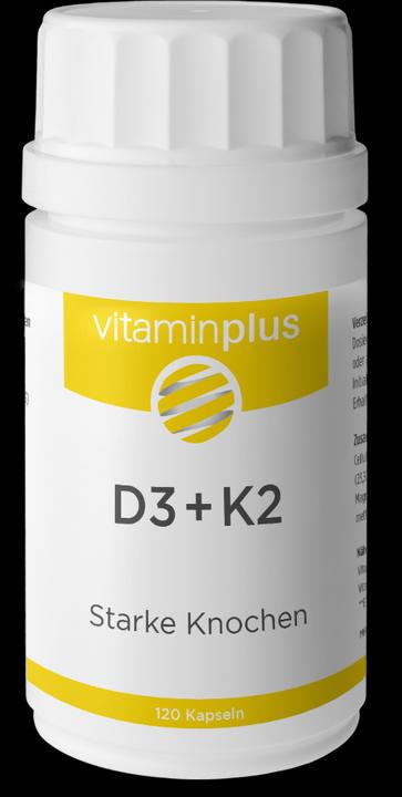 Actual product image Vitaminplus D3+K2 (120 Piece, Capsules)
