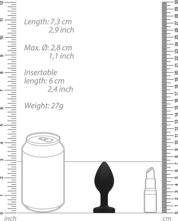 Actual product image Ouch! Diamond Heart Butt Plug