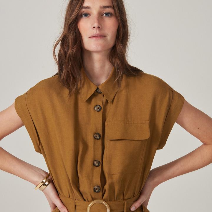 Produktbild La Redoute Collections Jumpsuit mit langem Bein Signature (40)