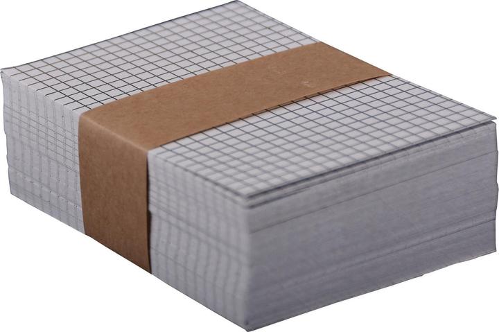 Office Fiches, Quadrillé, Gris (A7, 240 g/m²)