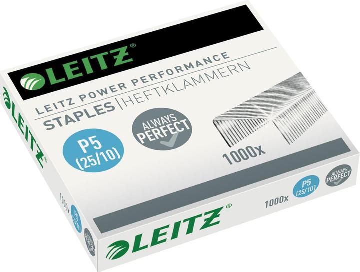 Leitz Graffe P5, 10mm, zincato, 1000 pezzi (1000 x)