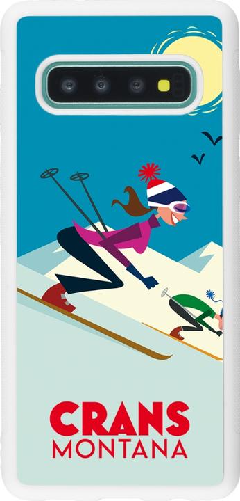 Immagine prodotto PhoneLook Coperchio in silicone bianco Crans-Montana Sci alpino (Samsung Galaxy S10)
