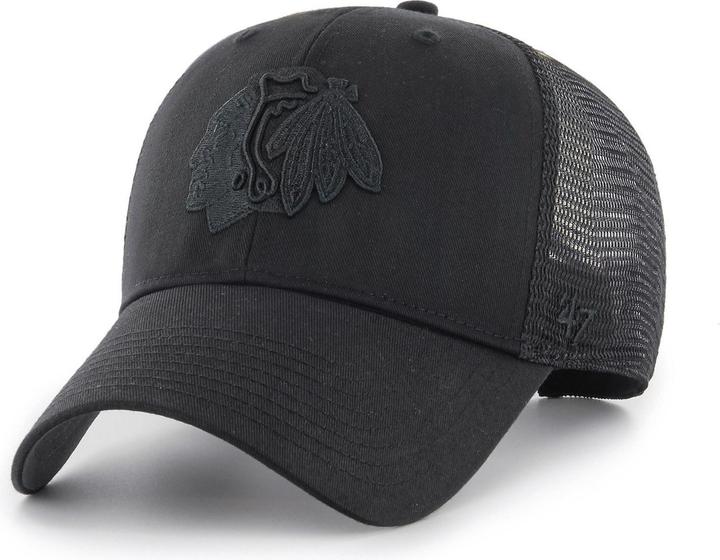 47 Brand Adjustable Cap - Branson Chicago Blackhawks Schwarz (One Size)