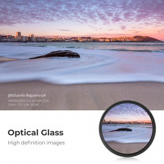 Produktbild K&F Concept B-Series Fader ND2-400 einstellbarer Graufilter – 72 mm (72 mm, ND- / Graufilter, 72 mm)