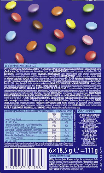 Actual product image Smarties Christmas Tree Decoration (125 g)