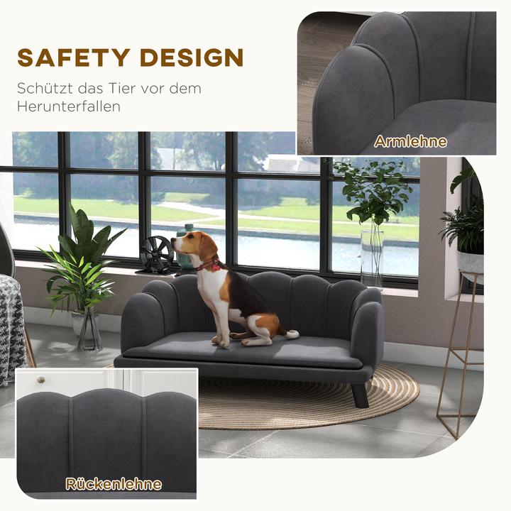 Produktbild PawHut Hundesofa mit Rückenlehne (Hund)