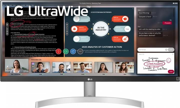 Actual product image LG 29WN600-W (2560 x 1080 pixels, 29")