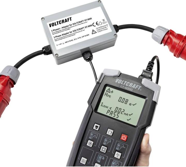 Actual product image Voltcraft VC GT 6001 32A Adapter plug measuring adapter 3-phase CEE 32 A 1 pc. (Adapter)