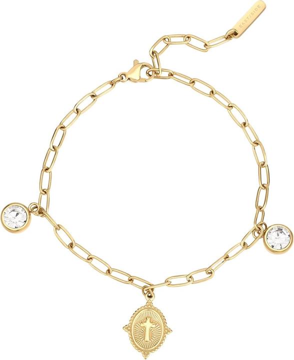 Eastside Damen Armband Kreuz - 37560 (22 cm, Edelstahl)