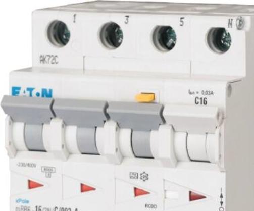 Actual product image Eaton FI/LS combination, 32 A, 30 mA, LS- 167508