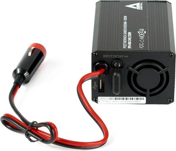 Actual product image Digital AZO 24 VDC / 230 VAC car inverter IPS-400 400W