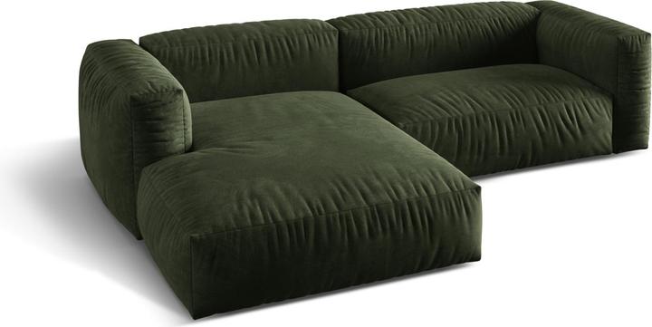 Actual product image Micadoni Modular Left Corner Sofa, "Martina", 2 Seats, 283x176x75 Made in Europe (Corner sofa)