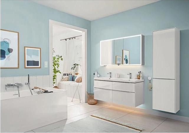 Produktbild Villeroy & Boch V&B Schrank-Doppelwaschtisch SUBWAY 3.0 1300x470mm m ÜL mit HL we (470 mm, 1300 mm)