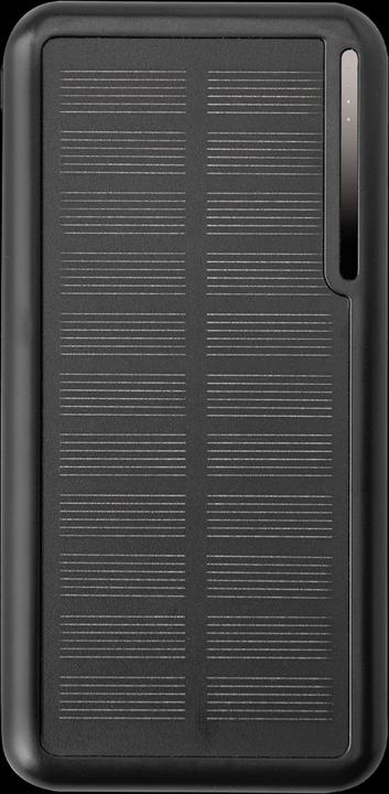 Actual product image SBS Solar Powerbank USB/USB-C, 10,000 mAh, black (10000 mAh, 10 W, 37 Wh)