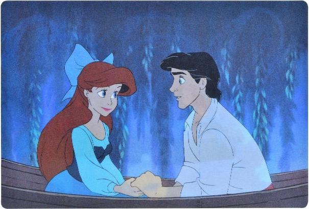 Immagine prodotto Disney Ariel e il principe Eric, cartolina delle Fiandre, barca lenticolare