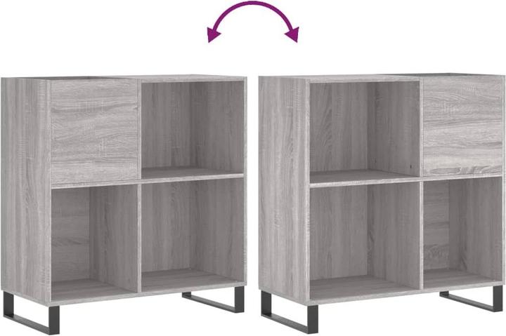 Produktbild VidaXL Plattenschrank Grau Sonoma 84,5x38x89 cm Holzwerkstoff