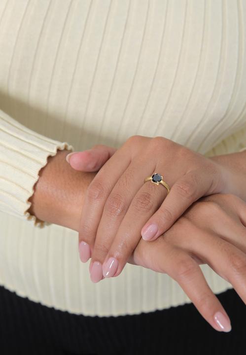 Image du produit Elli Bague Solitaire Classique Zirconia 925 Argent Sterling (62, Argent 925)