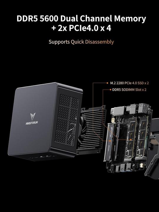 Image du produit Minisforum UM890 Pro (AMD Ryzen 9 8945HS)