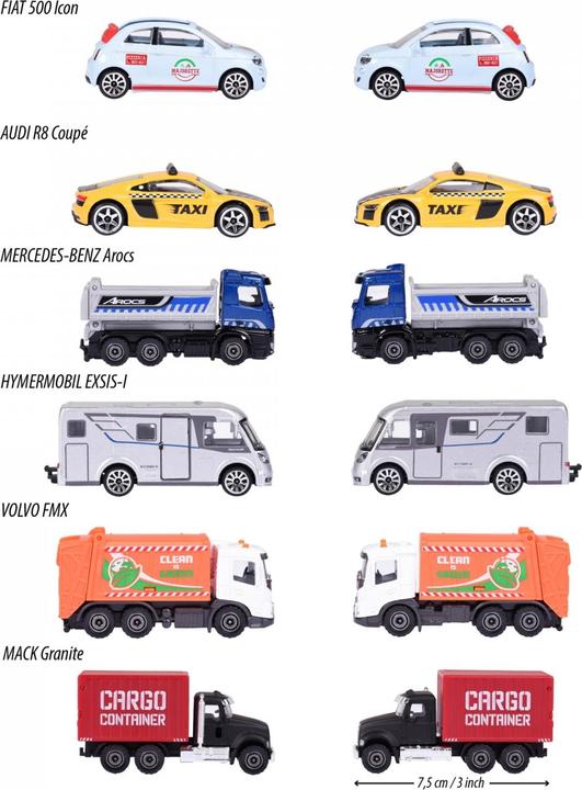 Produktbild Majorette City Assortment, 6-sort.