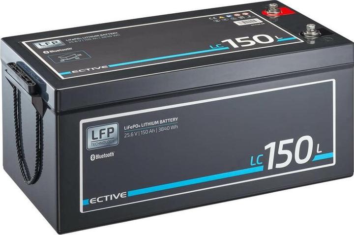Immagine prodotto Ective 24V 150Ah LiFePo4 batteria di alimentazione Batteria al litio BMS camper LFP BT (24 V, 150 Ah)