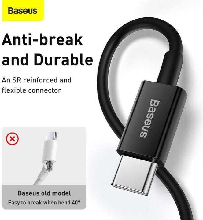 Produktbild Baseus Superior Series Cable USB-C to iP, 20W, PD, 1m (black) (1 m, USB 3.0)